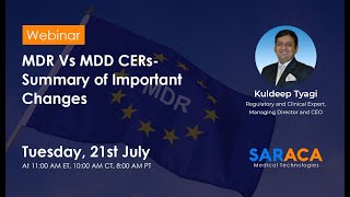 Best Practices to Write a EU MDR Clinical Evaluation Report CER  A Webinar Video SARACASolutions [upl. by Yoshio700]