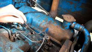 Ford 2000 Tractor Engine Prep Before Starting Part 2 [upl. by Bronwen]