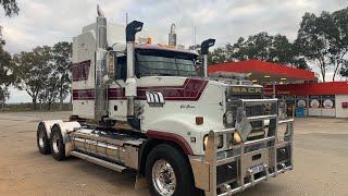 Mack Superliner 550 CAT 18 speed Mack Maxitorque transmission… Double Road Train [upl. by Nysila]