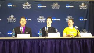 Clarkson womens Postgame press conference [upl. by Natsreik]