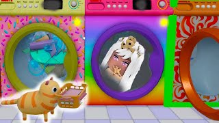 Cute Pets Do Laundry  Simulator Game [upl. by Nnahgem602]