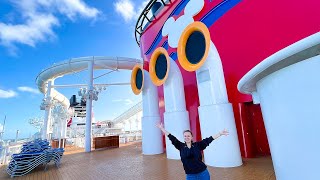 Full Day at Sea Onboard the Disney Wish  Concierge Sun Deck  Palo Brunch  Disney Cruise Line Vlog [upl. by Infield502]