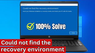 SOLVED Could not find the Recovery Environment  Factory Reset Not Working Windows 1011  Hindi [upl. by Nylram]