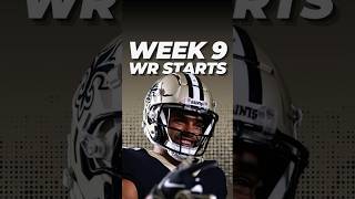 MUST START Wide Receivers in Fantasy Football for Week 9 🫡 [upl. by Kinzer]