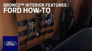 Ford Bronco™ Sport Interior Features  Ford HowTo  Ford [upl. by Searcy783]