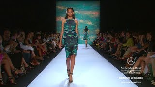 MONIQUE LHUILLIER HIGHLIGHTS  MERCEDESBENZ FASHION WEEK SPRING 2013 COLLECTIONS [upl. by Aleras]