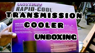 HAYDEN AUTOMOTIVE 677 RAPIDCOOL TRANSMISSION COOLER UNBOXING [upl. by Mei180]