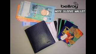 BELLROY NOTE SLEEVE WALLET  AFTER 6 WEEKS OF USE PLEASE TURN ON THE SUBTITLES [upl. by Ardehs470]