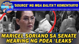 MARICEL SORIANO SA SENATE HEARING NG PDEA LEAKS [upl. by Ecart]