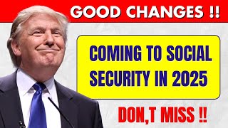 Wow GREAT Changes Coming To Social Security in 2025  Increased SSA SSI and SSDI Payments [upl. by Rhynd965]