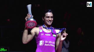 PV Sindhu scripts history becomes first Indian to win world series title [upl. by Atiuqes]