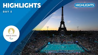 Day 5 Highlights  Paris 2024 Paralympic Games ❤️💙💚 [upl. by Doersten]