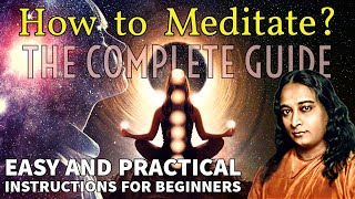 How to MEDITATE for BEGINNERS at home  Paramahansa Yogananda [upl. by Punke]