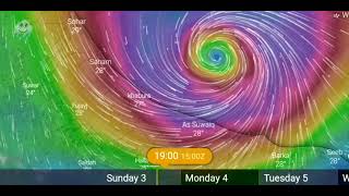 Cyclone Shaheen likely to make landfall between khabura and Barka CURRENT LOCATION cyclone shaheen [upl. by Nnoved]