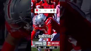 Ohio State SURVIVES Nebraska Upset Bid 🤯 [upl. by Arlette]