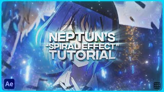 「NEPTUNS SPIRAL EFFECT 🧊💕」After Effects「TUTORIAL」4K NEPTUNS FREE EDIT PACK 3 RELEASE [upl. by Hsotnas]