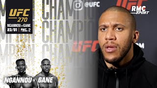 EXCLU  Les derniers mots de Gane avant son combat face à Ngannou NGANNOUGANERMC [upl. by Aikahc]