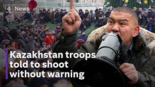 Kazakhstan protests President tells troops to shoot to kill ‘without warning’ [upl. by Sashenka]