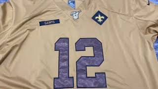 fancheerycn Saints 12 Chris Olave stitched 2023 salute to service jersey [upl. by Nosrak]