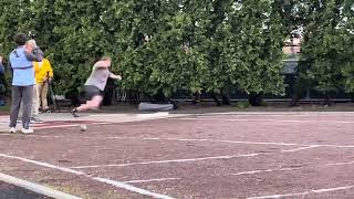 Freshman Matt Charpentier of Bates College Shot Put at MIT [upl. by Notled826]