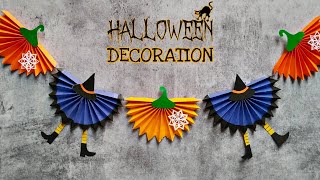 DIY Paper Garland Decoration For Halloween  Easy Spooky Home Decor  Halloween Decoration Ideas [upl. by Okiman]