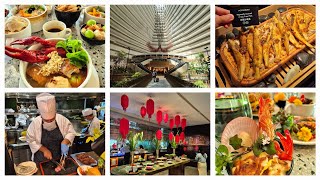 Most Yummy Halal Buffet ParkRoyal Collection Marina Bay Hotel Singapore ♥️ 🇸🇬 Peppermint Buffet [upl. by Ymmit]