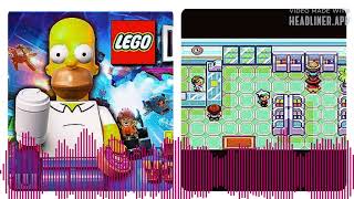 Homer Simpson Voice clips Lego Dimensions Dan Castellaneta VS Pokemon RubySapphireEmerald Pokemart [upl. by Delano]