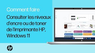 Consulter les niveaux dencre ou de toner de limprimante HP sous Windows 11  HP Support [upl. by Anivlac]