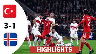 Kesem goal  Turkey vs Iceland 31  goals amp highlights UEFA Nations League [upl. by Past]