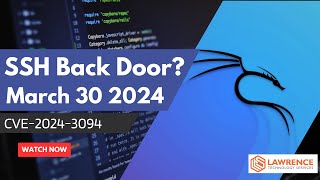 Linux Supply Chain Attack Discovered in SSH CVE20243094 [upl. by Tacye]