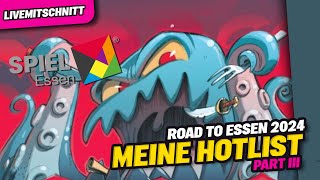 Preview SPIEL Messe Essen 2024  Part 3  Meine Hotlist [upl. by Nahtal]