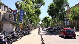 AixenProvence  Cours Mirabeau Provence France HD videoturysta [upl. by Firooc]