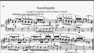 First Lessons in Bach Book 2 No10 Sarabande BWV810 English Suite No5 E Minor Sheet Music [upl. by Hgielanna232]