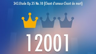 Etude Op35 no10 Chant d’amourchant de mortPiano Tiles Umod CALC [upl. by Rube]