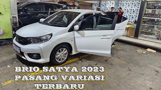 Honda brio satya 2023 pasang variasi accessories [upl. by Granoff]