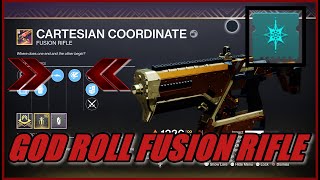 MOST POWERFUL LEGENDARY FUSION RIFLE CARTESIAN COORDINATE IN PVE Slideways Fusion Rifle Destiny 2 [upl. by Mihalco]