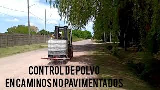 Control de polvo en caminos no pavimentados [upl. by Klug]