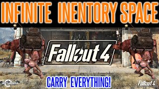 Fallout 4  Inventory Glitch  Infinite Space  Unlimited Inventory Space Exploit  Over Encumbered [upl. by Dett253]