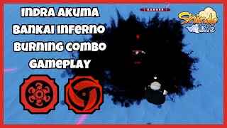 Indra Akuma amp Bankai Inferno  INFINITY BURNING  Shindo Life Competitive Gameplay 17 [upl. by Yro]