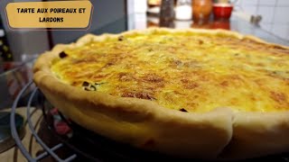 Délicieuse Tarte aux Poireaux et Lardons  Recette Facile et Savoureuse [upl. by Accebber739]