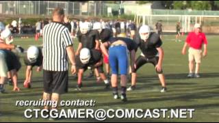 Chase Collins 6 6quot 238lbs OLDL Class of 2013 Border Camp 2012 Scrimmage Clips [upl. by Imar592]