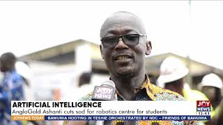 Artificial Intelligence AngloGold Ashanti cuts sod for robotics centre for students [upl. by Iver]