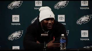 EAGLES Devin White on signing with Philadelphia Jalen Hurts [upl. by Aropizt803]