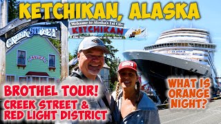 Koningsdam Holland America Cruise Port Ketchikan Alaska  Dollys House Brothel Tour  Creek St [upl. by Ased]