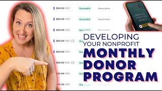 Monthly Donor Programs Smart Nonprofit Fundraising [upl. by Kohsa572]