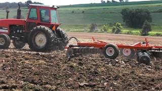 AllisChalmers 7020 amp Deutz Allis 2300 Disk [upl. by Hsirk]