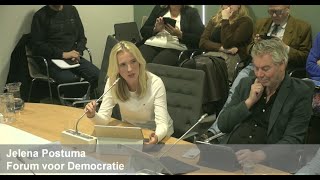 Bezuinigingen kaasschaaf of kettingzaag  Jelena Postuma FVD [upl. by Odlanyar]