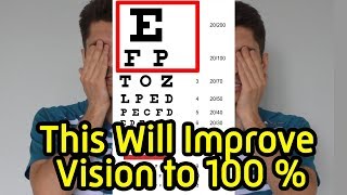 5 exercises to improve eyesight with myopia without surgeryHow to improve your vision at home [upl. by Einra]