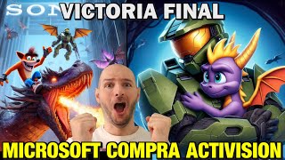 MICROSOFT COMPRA ACTIVISION BLIZZARD  XBOX VENCE A SONY Y PS5 SE HUNDE  sasel  CMA  FTC [upl. by Latsirhc562]