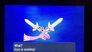 Pokemon X and Y How to evolve Doublade into Aegislash [upl. by Ahsinrats381]